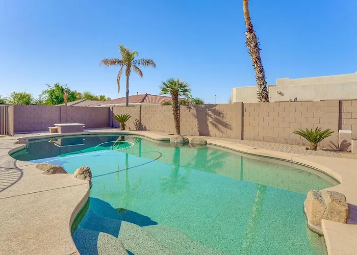 Private Pool + Patio: Desert Abode In